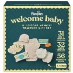 Pampers Gift Set, Disposable Diapers, Sensitive Wipes, & Milestone Gifts