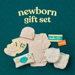 Pampers Gift Set, Disposable Diapers, Sensitive Wipes, & Milestone Gifts