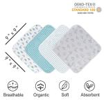 Viviland Baby Washcloths, 24Pack Baby Wash Cloths for Newborn, Baby Towels and Infant Bath Face Washcloths for Boys Girls Super Soft Absorbent, Gentle on Sensitive Skin Body, 9x9 Dinosaur