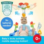 Fisher-Price Baby Play Mat 3-in-1 Kick & Sway Gym Sensory Activity Toys for Newborn Developmental Play Infants Ages 0+ Months