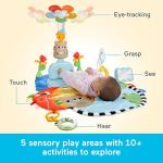 Fisher-Price Baby Play Mat 3-in-1 Kick & Sway Gym Sensory Activity Toys for Newborn Developmental Play Infants Ages 0+ Months