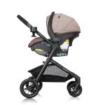Evenflo Pivot Modular Travel System with LiteMax Preemie and Infant Car Seat (Desert Tan)