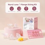 Nursi Luna Flange Sizing Kit 3 in 1 with 10PCS Flange Inserts 13/15/17/19/21mm, Silicone Flanges Insert Kit for 24mm Flange/Shield, Pumping Essentials Kit for Moms