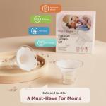 Nursi Luna Flange Sizing Kit 3 in 1 with 10PCS Flange Inserts 13/15/17/19/21mm, Silicone Flanges Insert Kit for 24mm Flange/Shield, Pumping Essentials Kit for Moms