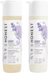 The Honest Company Baby Shampoo, Body Wash & Conditioner Duo, 2-in-1 Cleansing, Silicone-Free, Naturally Derived, Lavender Calm Scent, 20 fl oz