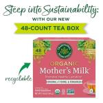 Traditional Medicinals Organic, Mother's Milk Tea - Supports Breastfeeding & Lactation with Fennel and Fenugreek - Kosher, Non-GMO, Caffeine-Free, Compostable - 48 Tea Bags