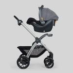Chicco Bravo 3-in-1 Trio Travel System, Bravo Quick-Fold Stroller with KeyFit 30 Infant Car Seat and Base, Camden/Black