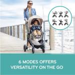 Evenflo Pivot Modular Travel System with LiteMax Preemie and Infant Car Seat (Casual Gray)