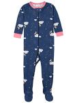 Gerber Baby Girls 4-Pack Footed Pajamas, Dreams Rainbows Pink, 12 Months