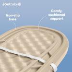 Jool Baby Waterproof Baby Changing Pad - Easy to Clean, Lightweight & Portable - Large Foam Cushion for Comfort (Oatmeal)