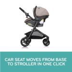 Evenflo Pivot Modular Travel System with LiteMax Preemie and Infant Car Seat (Casual Gray)