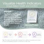 Momcozy Baby Bath Towels with Visualize Health Label - Ultra Soft & Absorbent Coral Fleece Hooded Towels for Newborn, Infant, Toddler (0-36 Months) Bath Essentials (Large Size,2 Pack)