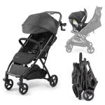 Ingenuity Ingenuity 3Dquickclose CS+ Compact Fold Stroller – Lightweight Stroller with Oversized Canopy, Extra-Large Storage and Compact Fold, Black