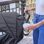 Ingenuity Ingenuity 3Dquickclose CS+ Compact Fold Stroller – Lightweight Stroller with Oversized Canopy, Extra-Large Storage and Compact Fold, Black