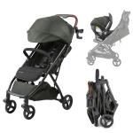 Ingenuity Ingenuity 3Dquickclose CS+ Compact Fold Stroller – Lightweight Stroller with Oversized Canopy, Extra-Large Storage and Compact Fold, Forest
