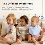 HECCEI Baby Bibs Gift Set, 3-Pack Bandana Drool Bibs for Baby Girls, Boys, Infant Newborn Toddler Drooling and Teething (Little Devil-HS)