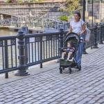 Ingenuity Ingenuity 3Dquickclose CS+ Compact Fold Stroller – Lightweight Stroller with Oversized Canopy, Extra-Large Storage and Compact Fold, Forest