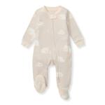 Burt's Bees Baby Boys' Organic Cotton Sleep and Play Footed Pajamas, One-piece Zip Front Romper, Baby Essentials