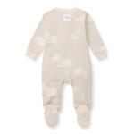 Burt's Bees Baby Boys' Organic Cotton Sleep and Play Footed Pajamas, One-piece Zip Front Romper, Baby Essentials