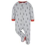 Onesies Brand Baby Boys 4-Pack Sleep 'N Plays Footies, Bear, 3-6 Months