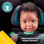 Safety 1st Grow and Go All-in-One Slim Convertible Car Seat, Rear Facing, 5-40 lbs, Forward Facing (30–65 lbs), High Back Booster Seat 40-100 pounds, Vineyard Girl