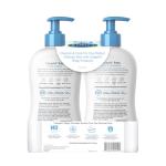 Cetaphil Baby Wash & Shampoo Plus Body Lotion, Healthy Skin Essentials, Head to Toe Hydration for up to 24 Hours, for Delicate, Sensitive Skin, 2-Pack,White