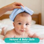 HOMEXCEL Baby Washcloths 12 Pack-Microfiber Coral Fleece Baby Bath Face Towel 7 x 9 Inch Extra Absorbent Soft Burp Cloth and Wash Cloths for Newborn-Infants and Toddlers-Gentle On Sensitive Skin,Blue