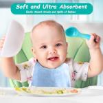 HOMEXCEL Baby Washcloths 12 Pack-Microfiber Coral Fleece Baby Bath Face Towel 7 x 9 Inch Extra Absorbent Soft Burp Cloth and Wash Cloths for Newborn-Infants and Toddlers-Gentle On Sensitive Skin,Blue