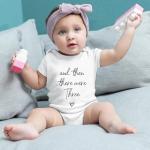 SproutJoy And Then There Were Three Bodysuit for Baby Pregnancy Announcement Bodysuit for Grandparents Unisex Infant Newborn