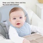 Susurration Muslin Baby Bibs 6 Pack Bandana Drool Bibs,Soft Square Adjustable Baby Drooling Bibs for Unisex Girls & Boys(Blue)