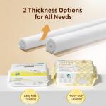 Winner 100% Cotton Dry Wipes, USDA Certified Baby Wipes, Soft & Gentle, Hypoallergenic & Unscented for Baby Sensitive Skin, Use Wet/Dry for Diaper Changes, Meals & Cleanup, Pack of 6, 600 pcs