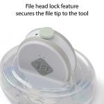 Safety 1st Electric Ease Nail File, Gentle and Easy to use, with Built in Light, Grey