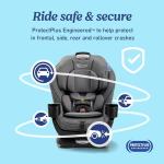 Graco Extend2Fit 3-in-1 Convertible Car Seat, 3 Modes – Rear Facing, Forward Facing Baby Car Seat and Highback Booster Seat, Adjustable Extension Panel for Extra Legroom, Cullen