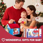 hahaland Baby Toys 6-12 Months - Surprise Barn with Stuffed Farm Animals with Real Sounds - Montessori Toys for 6 Month Old Baby Gifts Toddlers Sensory Toy 1 Year Old Boy Girl Gifts Infant Toys