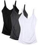 DAISITY Womens Nursing Tank Tops Cami for Breastfeeding Maternity Postpartum Tops Adjustable Straps