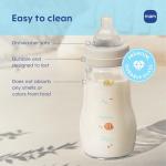 MAM 6oz Premium Glass Wide Neck Baby Bottle with Slow Flow Breastfeeding-Like Silicone Nipple, Easy to Clean,BPA Free, 0+ Months, Easy Switch Between Breast and Bottle, Made in Europe, 3 Pack Unisex