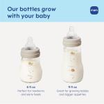 MAM 6oz Premium Glass Wide Neck Baby Bottle with Slow Flow Breastfeeding-Like Silicone Nipple, Easy to Clean,BPA Free, 0+ Months, Easy Switch Between Breast and Bottle, Made in Europe, 3 Pack Unisex