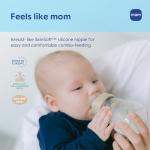 MAM 6oz Premium Glass Wide Neck Baby Bottle with Slow Flow Breastfeeding-Like Silicone Nipple, Easy to Clean,BPA Free, 0+ Months, Easy Switch Between Breast and Bottle, Made in Europe, 3 Pack Unisex