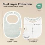 8-Pack Organic Baby Bibs for Boys, Girls - Soft Cotton Drooling and Teething Bibs for Baby Girl & Boy, Extra Absorbent, Easy To Clean & Put On for Toddler, Newborn, Infant 0-24 Months (Vessels)