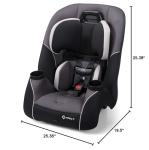 Safety 1st Crosstown Slim All-in-One Convertible Car Seat, City Storm