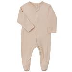 Aablexema Baby Pajamas Bamboo Rayon Zipper, 3pcs Unisex Infant Outfit with Mitten One Piece Footie Sleepwear(Beige & Pink & Purple,Newborn)