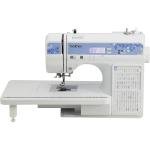 Brother CS7205 Computerized Machine, 150 Built Stitches, 1 Font, Wide Table, 11 Sewing Feet, White