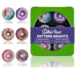 The Quilted Bear Pattern Weight Set – Scratch-Resistant Fabric Weights for Secure Pattern Cutting, Sewing Supplies & Quilting Supplies (TQB - Donuts)