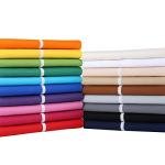 Craftido-19 Options-100% Cotton Fabric by The Yard in Solid Color 44”Wide by 3yd (9 ft) -Medium Weight 5.2 oz-Soft Cotton for Quilting, Sewing, Crafts, Binding, Backing and Lining - Black