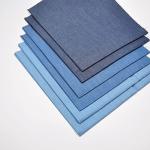 Indigo Light Denim 4.8OZ Fat Quarter 6pcs 18"X22" 100% Cotton Solid Fabric Quilting Fabric Arts, DIY Crafts & Sewing Patchwork - Middle and Deep Three Colors