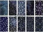 Craftido -25 Options- 100% Cotton Quilting Fabric Bundles 10pcs Fat Quarters 18”x21”-Medium Weight 5.2 oz- Soft Cotton for Quilting, Sewing Project, Patchwork, DIY Crafts – Starry Sky