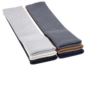 BENECREAT 6 Colors Knit Cuff Sleeve Ribbing Cuff Fabric, 15.7x2.75" Tubular Rib Cuffing Replacement for Waistband Leg Arms Wear Cotton Padded Jacket Sportswear Cuffs Extension, Basic Color