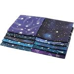 Craftido -25 Options- 100% Cotton Quilting Fabric Bundles 10pcs Fat Quarters 18”x21”-Medium Weight 5.2 oz- Soft Cotton for Quilting, Sewing Project, Patchwork, DIY Crafts – Starry Sky