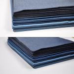 Indigo Light Denim 4.8OZ Fat Quarter 6pcs 18"X22" 100% Cotton Solid Fabric Quilting Fabric Arts, DIY Crafts & Sewing Patchwork - Middle and Deep Three Colors
