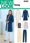 New Look Sewing Pattern 6163 Misses Separates, Size A (8-10-12-14-16-18)